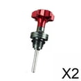 thumbnail image 1 of 2xTapa De Varilla Medidora De Aceite De Motor Genérica Para Motocicleta De 125 Fácil Instalación Rojo Resistente, 1 of 8