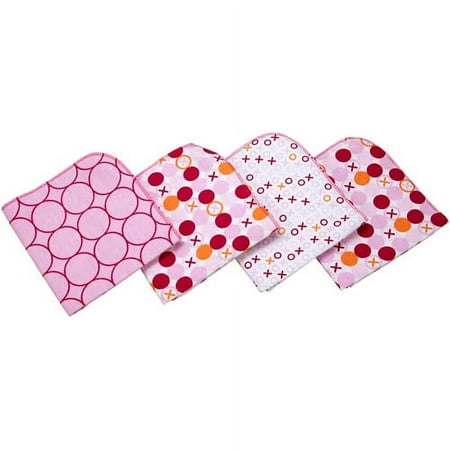 Crown Crafts Simply Baby Hugs & Kisses Girl 4pk F