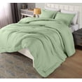 thumbnail image 1 of Juego de edredón King Utopia Bedding, color verde salvia, 229 x 259 cm, 1 of 8