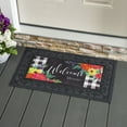 thumbnail image 2 of Evergreen Summer Bloom Textured Sassafras Indoor Outdoor Switch Doormat 1'10"x10" Multicolored, 2 of 5