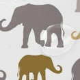 thumbnail image 4 of Coolnut Elephants On White Bath Shower Curtain Liners 72x72in 100% Polyester Waterproof with Curtain Hook, 4 of 6