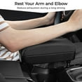 thumbnail image 7 of Soft Car Armrest Support Elbow, 2-in-1 Adjustable Height Car Console Armrest Box, Rest Armrest Extender Console Storage Case, Driving Arm Releasing Supply Accessory, 7 of 7