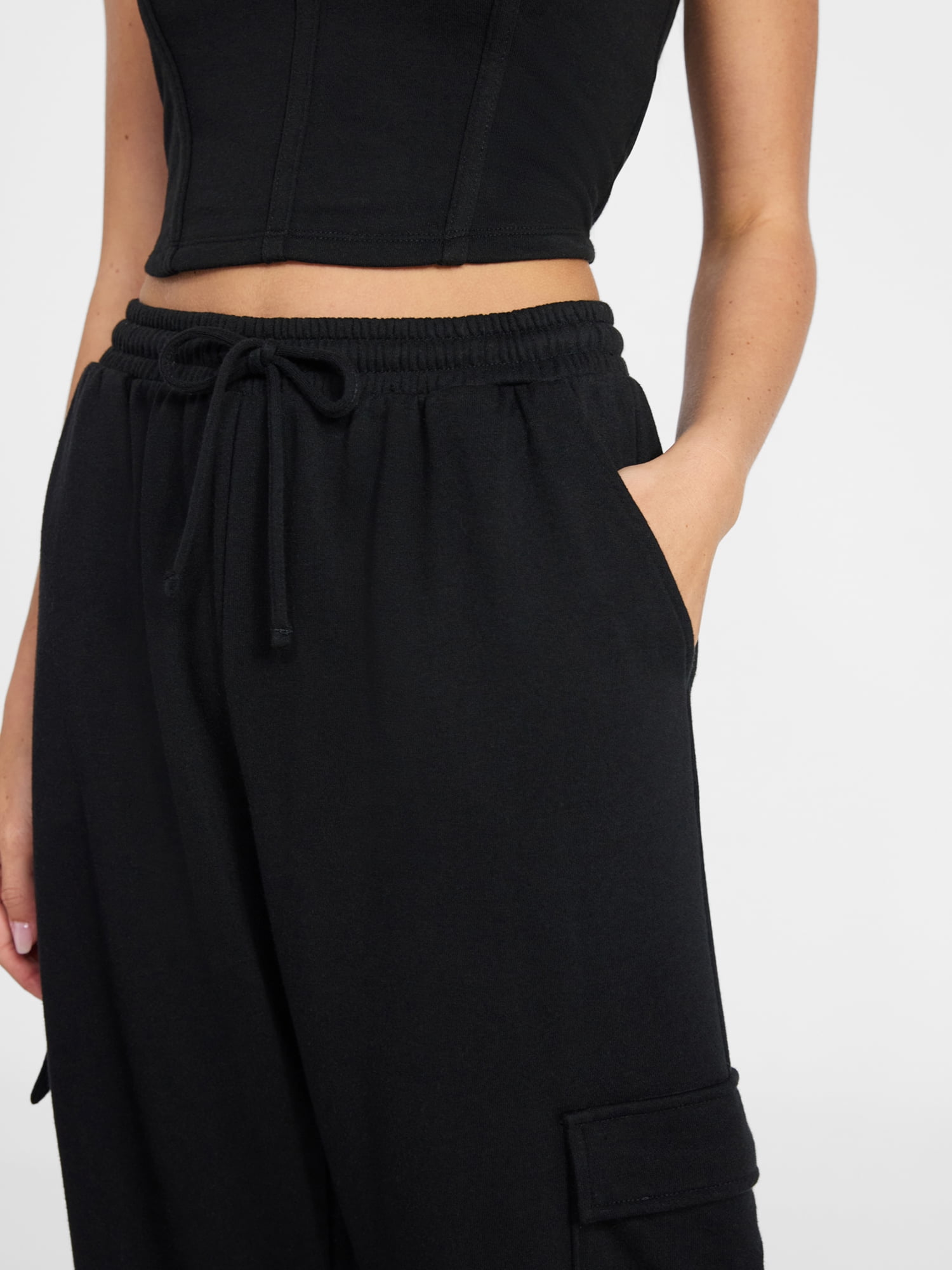 No Boundaries Bustier Tank and Cargo Pant Set, 2-Piece, Women's and Women's Plus Sizes XXS-4X