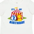 thumbnail image 4 of Inktastic Its My Birthday Circus Tent with Lion 2 Years Old Boys or Girls Toddler T-Shirt, 4 of 5