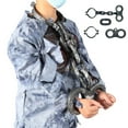thumbnail image 3 of Happydeer 1 Set Halloween Prisoner Costume Chain Props Death Plastic Chain Decoration Prisoner Costume Accessories Cosplay Props Halloween Masquerade Party Supplies (Type S), 3 of 13