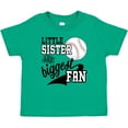 thumbnail image 3 of Inktastic Little Sister and Biggest Baseball Fan Girls Baby T-Shirt, 3 of 5