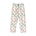 thumbnail image 6 of Uemuo Hand Drawn Snake Pattern Men's Wide Leg Palazzo Lounge Pants with Pockets Light Weight Loose Comfy Casual Pajama Pants-Small, 6 of 9
