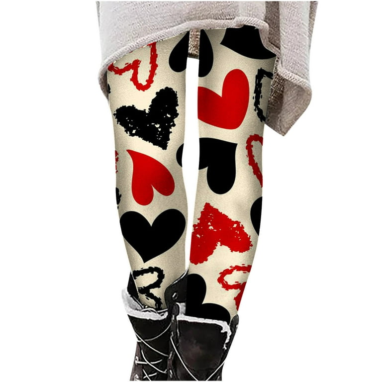 YWDJ Womens Leggings High Waist Butt Lifting Casual Yogalicious Print  Patterned Utility Dressy Everyday Soft Printed Back Fleece Lined For  Stretchy