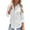 White, variant on Women's Fashion Lapel Long Sleeve Linen Button Solid Color Slim Fit Shirt - Polyester Linen Blend - Size S/M/L/XL/XXL