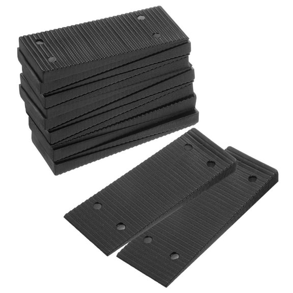 Furniture Levelers, 16 Pack Furniture Wedges, Black Plastic Wedges Shims for DIY Furniture (80 x 30 x 8mm)