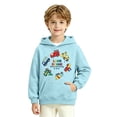 thumbnail image 2 of Coerni Girls Hoodie Cartoon Construction Truck Graphic Sweatshirt Funny Print Kids Trendy Hooded Pullover Spring Fall Casual Wear, 2 of 6