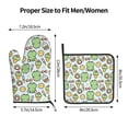 thumbnail image 3 of KLL Frog With Sweet Pattern Oven Mitts and Pot Holders 2pcs Sets for Kitchen, Oven Mitt Heat Resistant 536°F, Oven Gloves for Kitchen,Cooking and Baking, 3 of 7