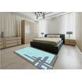 thumbnail image 5 of Ahgly Company Machine Washable Indoor Rectangle Transitional Blue Koi Blue Area Rugs, 7' x 10', 5 of 7