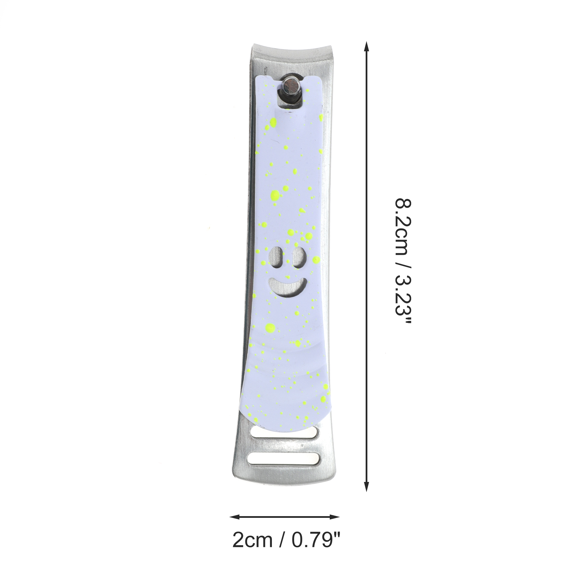 Unique Bargains Portable Laugh Face Nail Clipper 1 Pc Silver Tone, White, Green