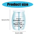 thumbnail image 3 of Pet Ashes Casket Urn Casket for Animal Pet Mom Urn for Ashes/Hair Simple Jar Casket for Ashes/Hair silver, 3 of 4