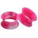 thumbnail image 1 of Piercing Expansor De Oído Silicona Negra Blanca Fluorescente, 1 of 1