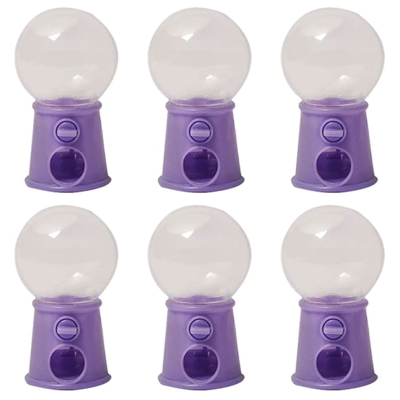 KAKOWELY 6 piezas de máquina de chicles, mini dispensador de caramelos de plástico para fiestas infantiles.
