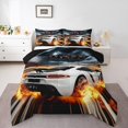 thumbnail image 1 of Erosebridal Teens Racing Car Comforter Sets Queen Size,Extreme Sports Bedding Queen Comforter Set,Fast Car Decor,Reversible,Ultra Soft,3-Piece, 1 of 8