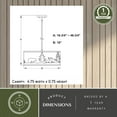 thumbnail image 6 of Acadia 3L Bronze Rustic Pendant Light White Linen Bear Deer Tree, 6 of 11