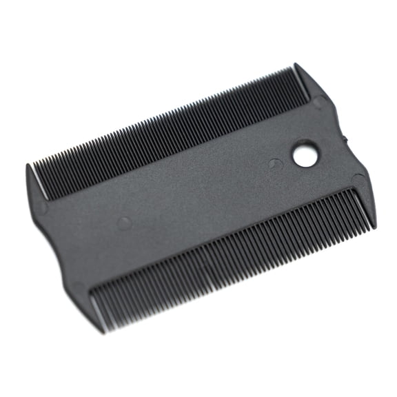 Jeffers Pet Palm Flea Comb for Dogs, Cats, Puppies & Kittens, 3.25" - Double Sided Grooming Comb for Pets, Portable Pet Grooming Tool for Fleas, Eggs, Dirt & Shedding Fur, Ideal for All Coat Types