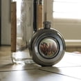 thumbnail image 2 of Horses on the Prairie Pecking Order Round Stainless Steel 5oz Hip Drink Flask, 2 of 4