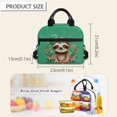 thumbnail image 6 of Jeiento Sloth Backpack for Girls 8-12 School Bag Boys with Lunch Bag Pencil Case Water Bottle Sleeve 4Pcs/Set Flower Bookbag Elementary School Satchel Kids Child Daypack Green, 6 of 7