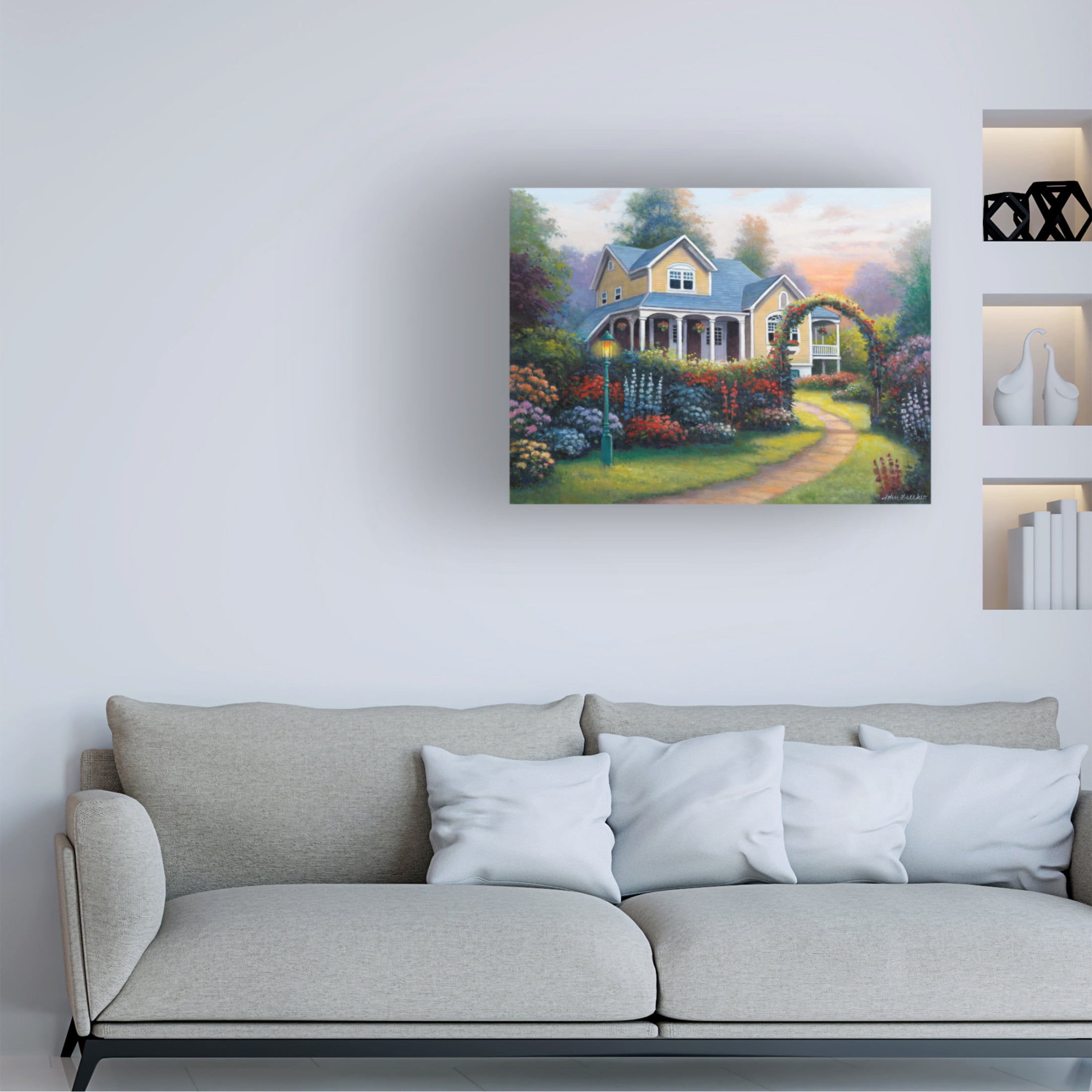 Canvas Wall Art - John Zaccheo 'Delightful Glow' Wall Art for Living Room, Bedroom, or Office Décor by Trademark Fine Art - 24 x 18 Inches