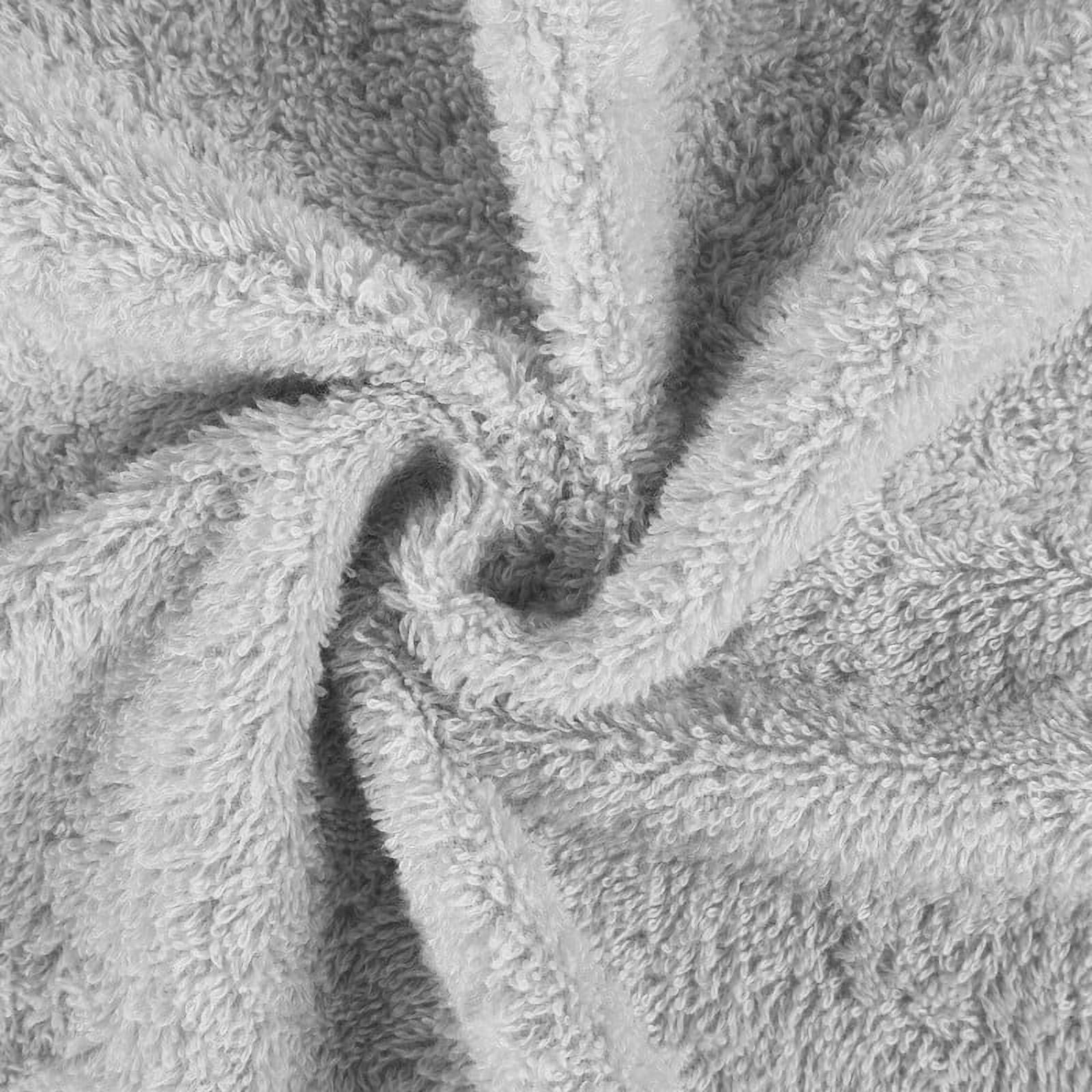 Superior Rayon from Bamboo Soft Modern 9-Piece Towel Set, Platinum