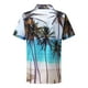 thumbnail image 2 of Camisas Deportivas Hombre Camisa superior de de verano para hombres Camisa de ocio con botones en la playa de la playa Blusas superiores informales de manga corta (Light blue, M), 2 of 7