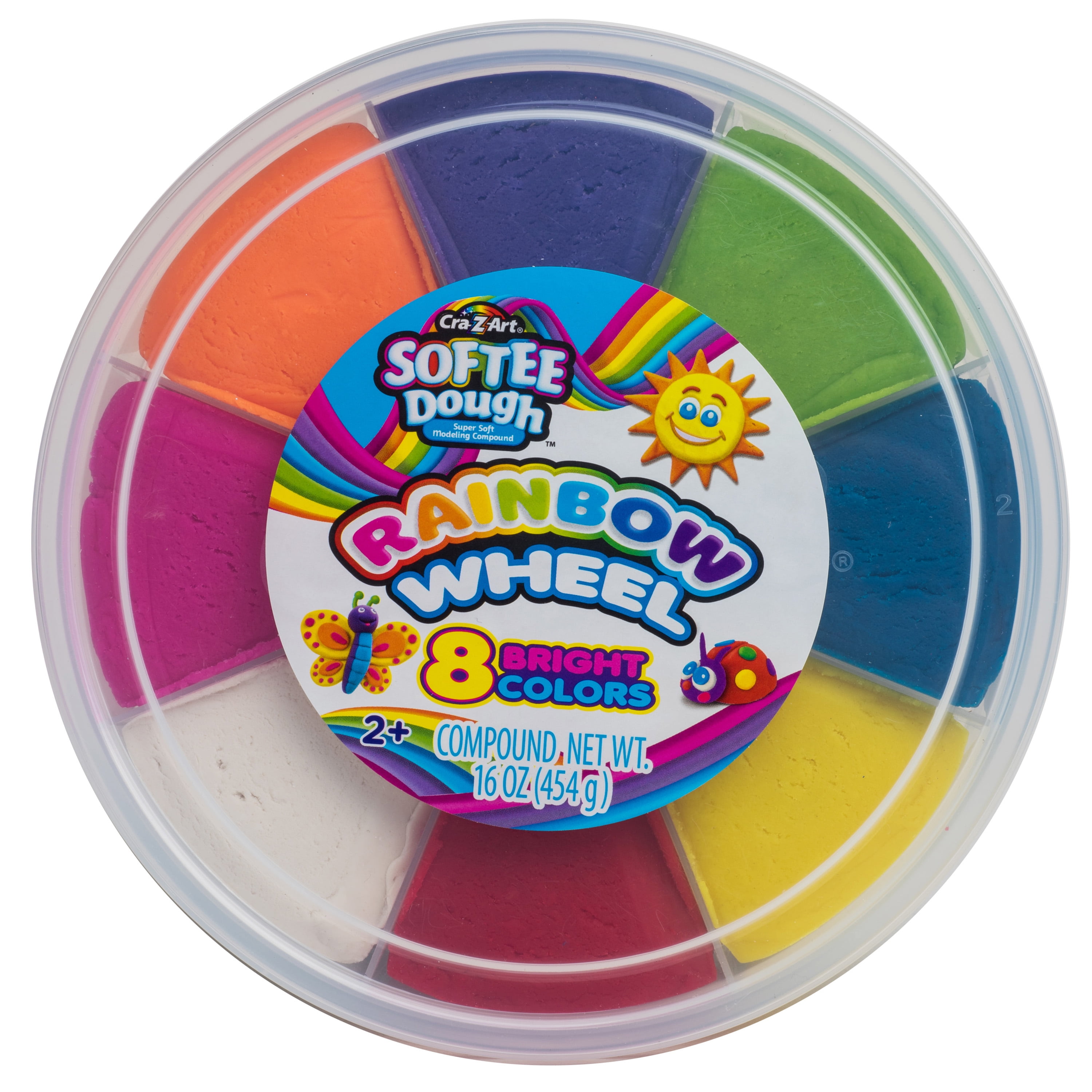 Cra-Z-Art Softee Dough Multicolor Rainbow Wheel, Ages 2 and up