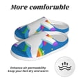 thumbnail image 6 of KLL Cool Unicorn Star Golden Pattern Adult Unisex Cozy Slippers,Fuzzy Slip-on Slippers TPR Sole Slippers Comfort Plush Home Footwear for Indoor & Outdoor-37/38, 6 of 7