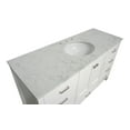 thumbnail image 4 of Horizon 60" Single Bathroom Vanity with White Cabinet and Engineered Carrara Top, 4 of 5