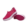 thumbnail image 3 of Domuza Orthopedic Shoes for Women Arch Support Slip on Non Slip Work Shoes Wide Width Knitted Mesh Stretch House Shoes Comfortable 2026 New Foam Shoes Red 6.5（EU-37）, 3 of 7