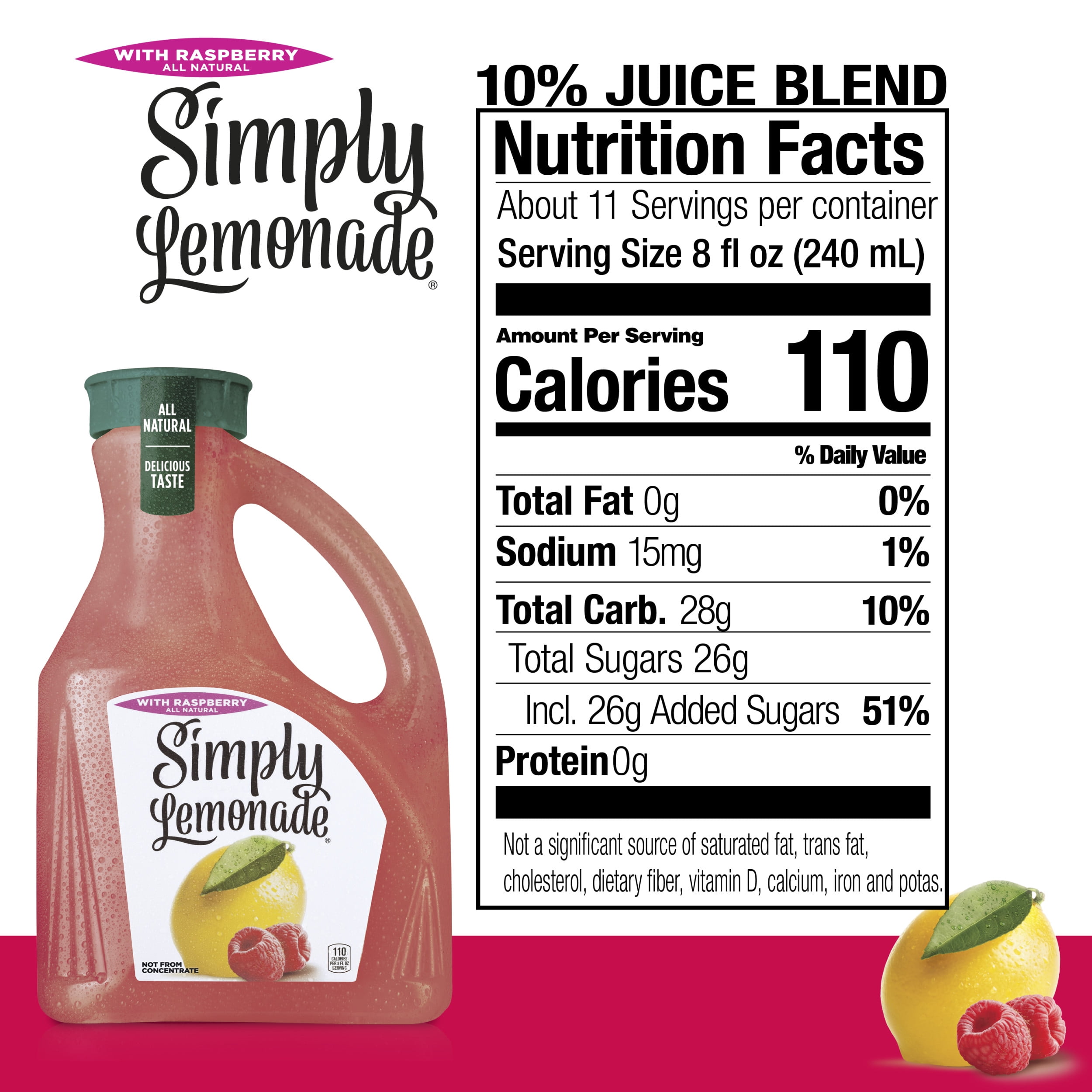 Simply lemonade nutrition facts