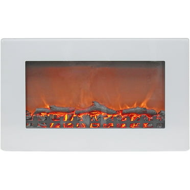 42 Inch Electric Wall Mounted Fireplace, Northwest 42 Inch Electric Wall Mounted Fireplace With Fire And Ice Flames