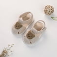 thumbnail image 1 of Sandalias de verano para niños pequeños, suela suave que evita resbalones, zapatos de primeros pasos con punta cerrada para niños y niñas, sandalias de oso, talla de suela 13 (longitud interior 1, 1 of 5