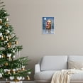 thumbnail image 2 of Stupell Industries Santa Riding Reindeer Landscape Holiday Painting Unframed Art Print Wall Art, 2 of 6