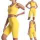 thumbnail image 2 of Pantalones de yoga de cinco puntos para correr con cintura alta y bolsillo puro para mujer Fridja fhjkhfk460885, 2 of 9