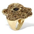 thumbnail image 2 of PalmBeach Jewelry 3.99 TCW Marquise Cut Gold CZ 18k Yellow Gold-Plated Leopard Ring, 2 of 5