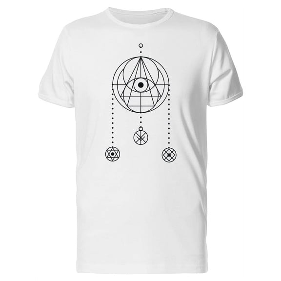 Magic Eye Tantric Symbol T-Shirt Men -Image by Shutterstock, Male Large