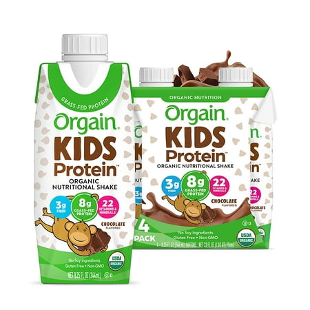 UPC: 0851770003117 | Orgain Organic Kids Nutritional Shake 22 Vitamins & Minerals Chocolate 4ct