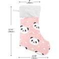 thumbnail image 2 of GZHJMY Christmas Stockings 1PCS,Cute Panda Head Big Xmas Stockings Gift Decorations and Party Supplies,Used for Fireplace Decoration Socks Christmas Tree Decoration, 2 of 7