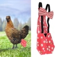 thumbnail image 4 of Washable and portable poultry diapers for geese, ducks, chickens, pigeons (red, M), 4 of 4