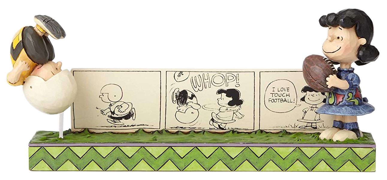 Peanuts by Jim Shore Charlie Brown & Lucy Comic Strip Figurine