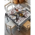 thumbnail image 6 of Texas Star Retro Table Cloth, Waterproof Tablecloth for Square Tables, Brown Wooden Berry Vintage Farm Reusable Washable Fabric Table Cover for Restaurant Kitchen Dining Tables 54"x54", 6 of 9