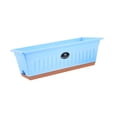thumbnail image 3 of Almencla Flower Window Box Vegetable Planter Rectangle for Outdoor Indoor Lightweight Blue, 3 of 8