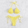 thumbnail image 5 of Afdoent Women's Bikini Sets Women Swimwear Bikinis Solid Swimsuit Ladies Halter Two Piece Swimwears Tankinis Set Beach Swimwear, 5 of 7