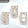 thumbnail image 7 of Yayeee Blank Wall Plate Cover 1-Gang 4.5"x2.7" Home Unused Decorative Outlet, Orange Watercolor Seashells, 7 of 7