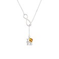 thumbnail image 2 of Delight Jewelry Love with Softball Silver tone Elegant Infinity Lariat Necklace, 2 of 4