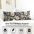 thumbnail image 3 of Watercolor Flower Body Pillow Cover 20x54 - Aesthetic Floral Design Long Pillow Case with Invisible Zipper - Soft Full Body Pillow Protector - Machine Washable Cozy Slipcover for Sleeping, 3 of 6